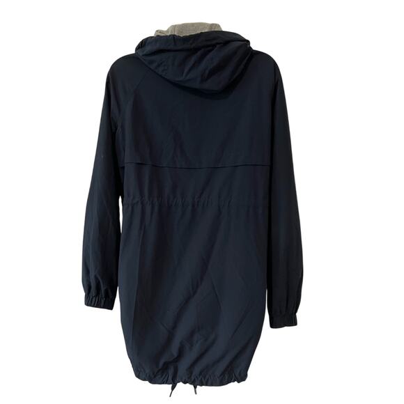 H&M Divided Women’s Blue Hooded Raincoat Windbreaker Size 2 Lightweight Lined - Picture 4 of 11